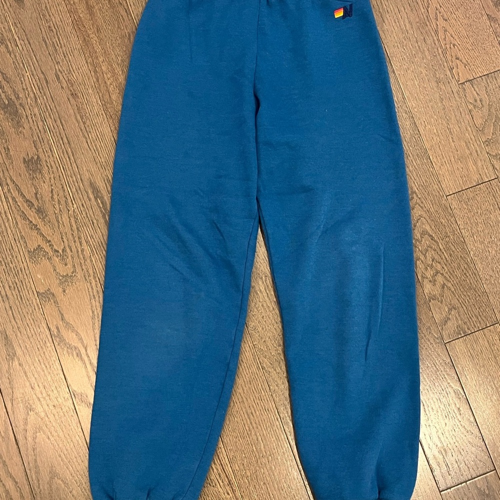 Aviator Nation Sweatpants with Rainbow Accents